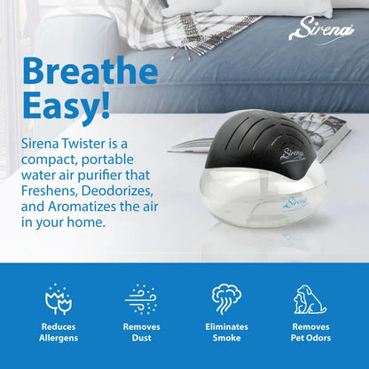 Water Air Purifier with Essential Oil Diffuser