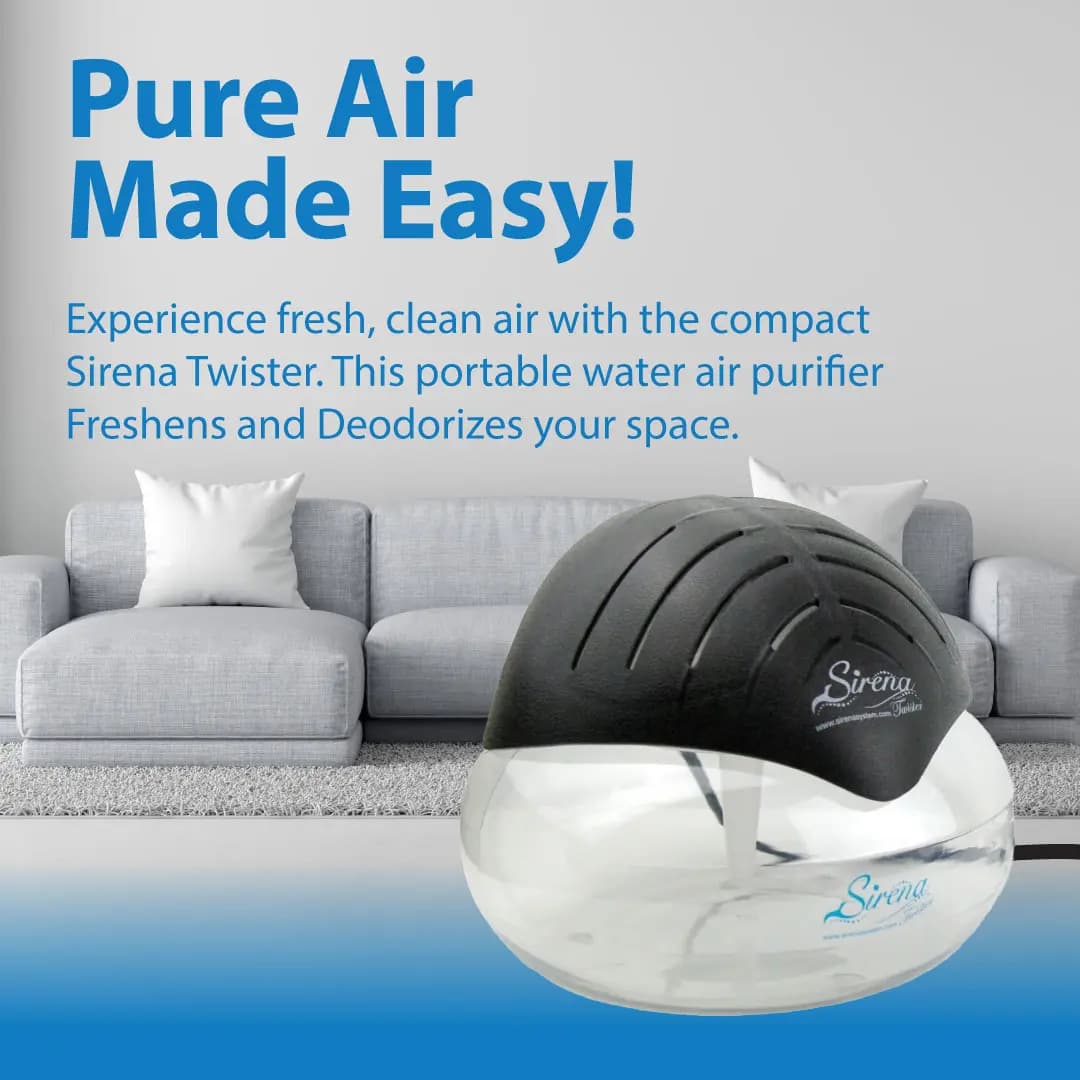 Water Air Purifier with Essential Oil Diffuser